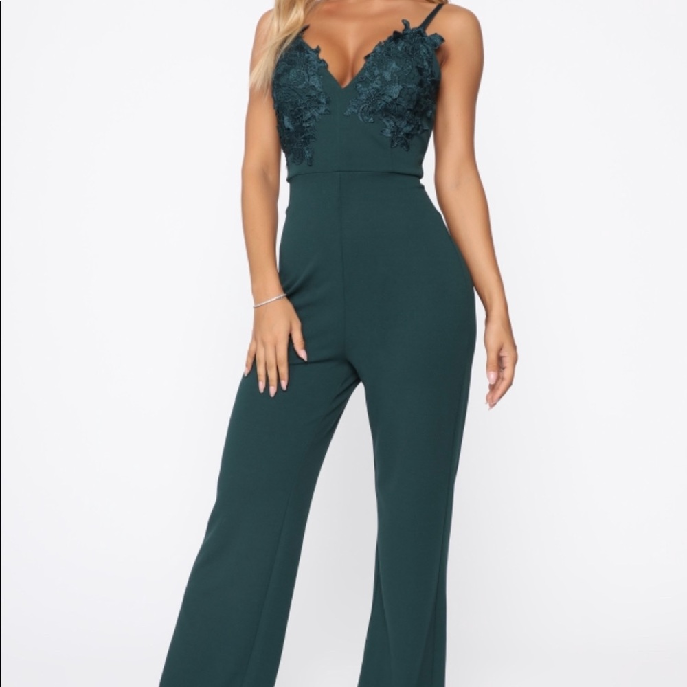 Teal jumpsuit